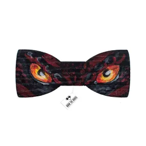 Wooden Dragon Eyes Bow Tie